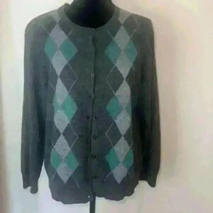 Croft‎ & Barrow argyle cardigan